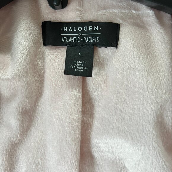 Halogen x Atlantic-Pacific Print Faux Fur Coat - Picture 4 of 12